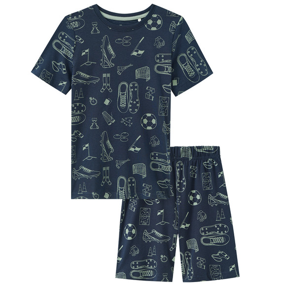 Jungen Shorty mit Fußball-Motiven