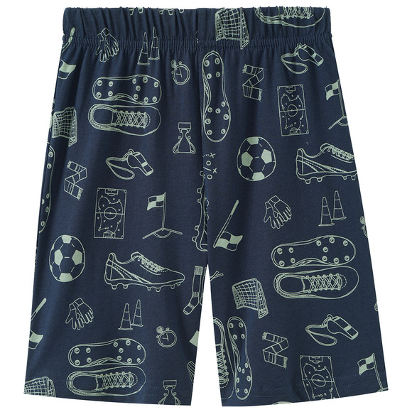 Jungen Shorty mit Fußball-Motiven