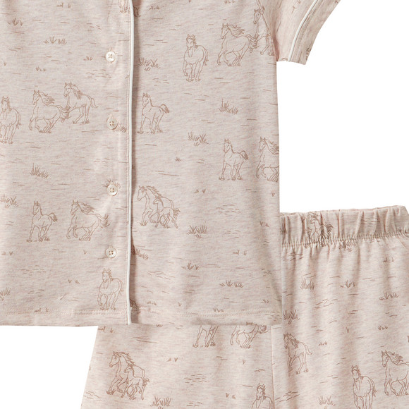 Mädchen Shorty mit Pferde-Allover