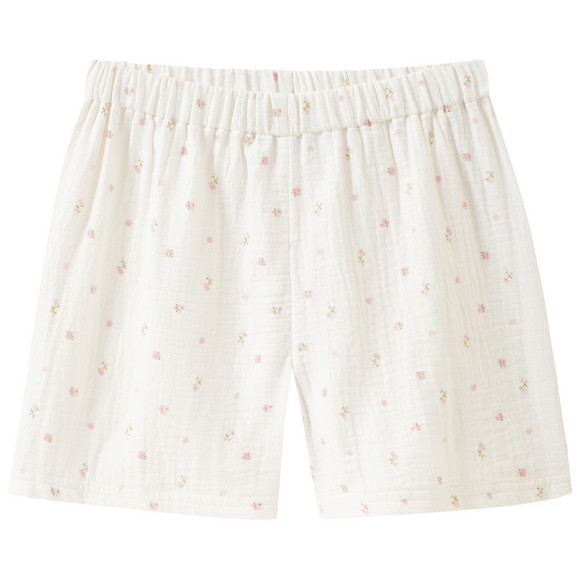 Mädchen Musselin-Shorty mit Blümchen-Print