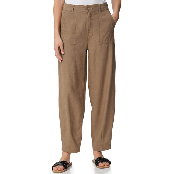 Damen Leinen-Hose in Uni