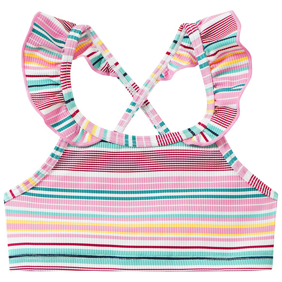 Mädchen Bikini mit bunten Streifen