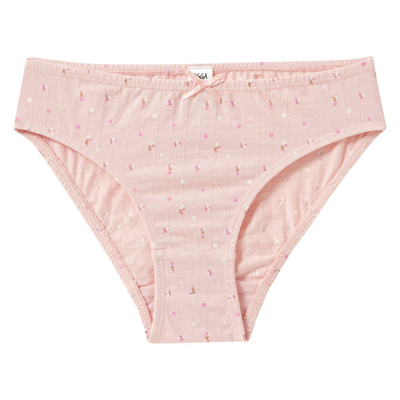 3 Mädchen Slips mit Zierschleife