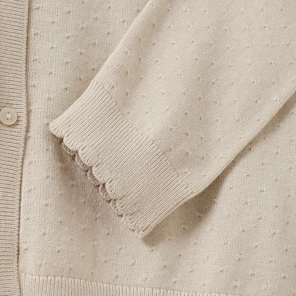 Mädchen Strickjacke mit Ajour-Muster