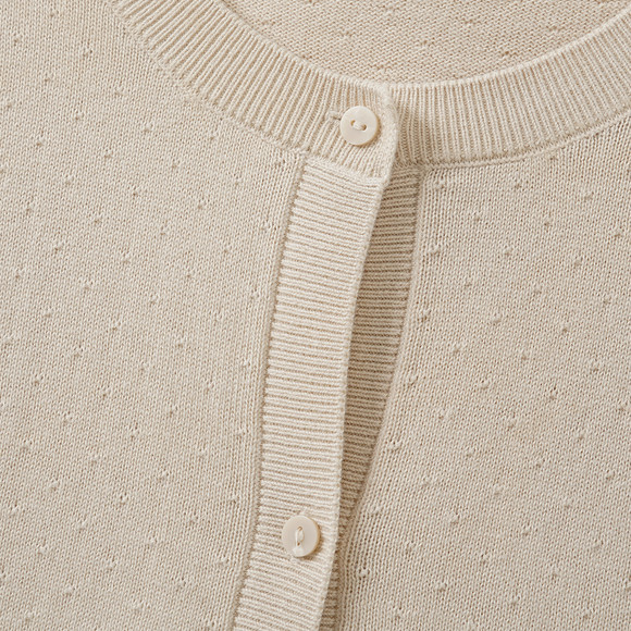 Mädchen Strickjacke mit Ajour-Muster