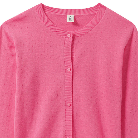 Mädchen Strickjacke mit Ajour-Muster