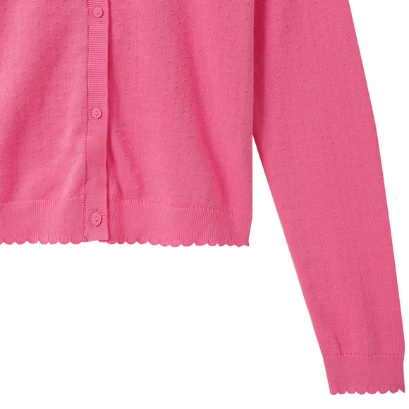 Mädchen Strickjacke mit Ajour-Muster