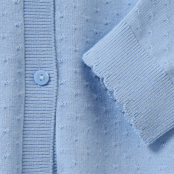 Mädchen Strickjacke mit Ajour-Muster