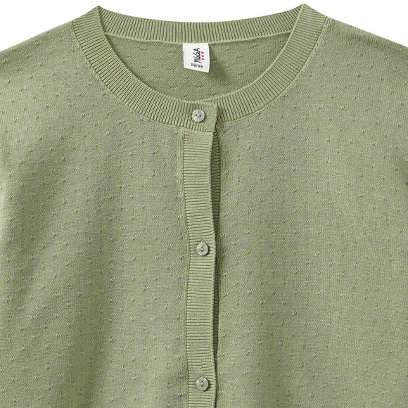 Mädchen Strickjacke mit Ajour-Muster