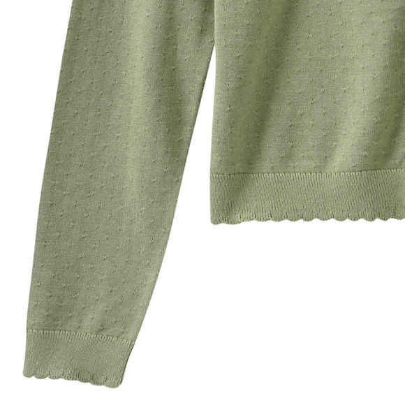 Mädchen Strickjacke mit Ajour-Muster