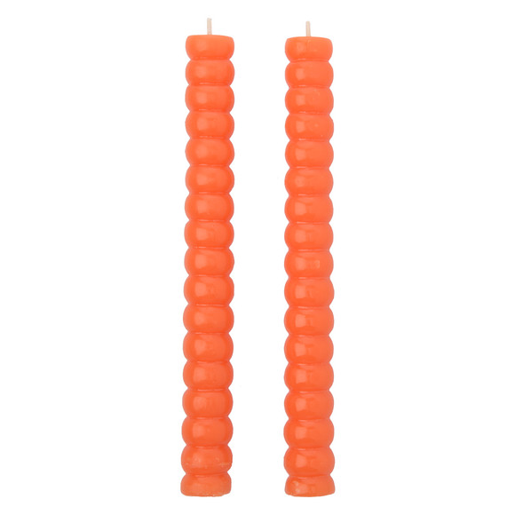 2 staafkaarsen in bubble-ontwerp