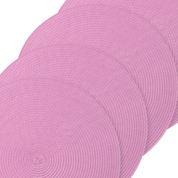 4 placemats in ronde vorm