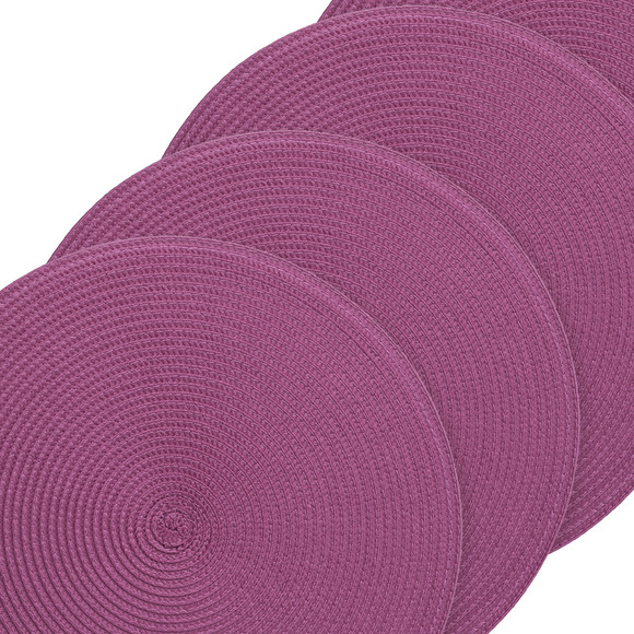 4 placemats in ronde vorm