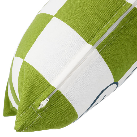 Kissenhülle mit Emoji-Print