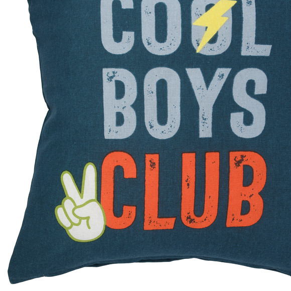 Kissenhülle mit Schriftzug-Print