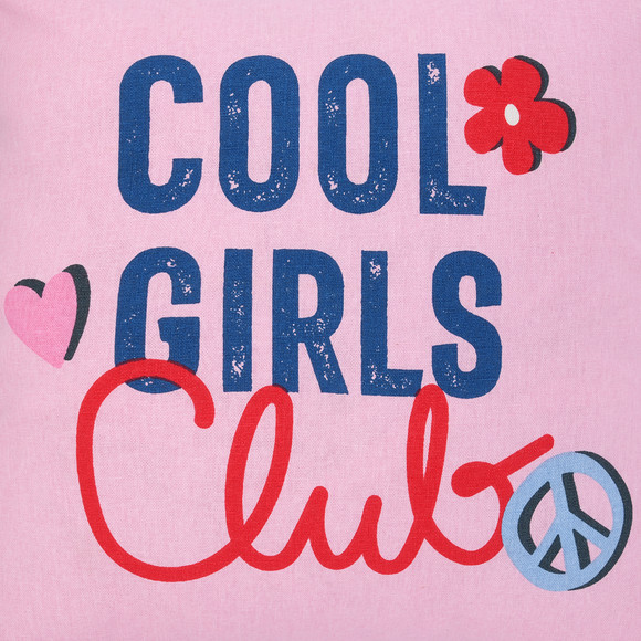 Kissenhülle mit Schriftzug-Print