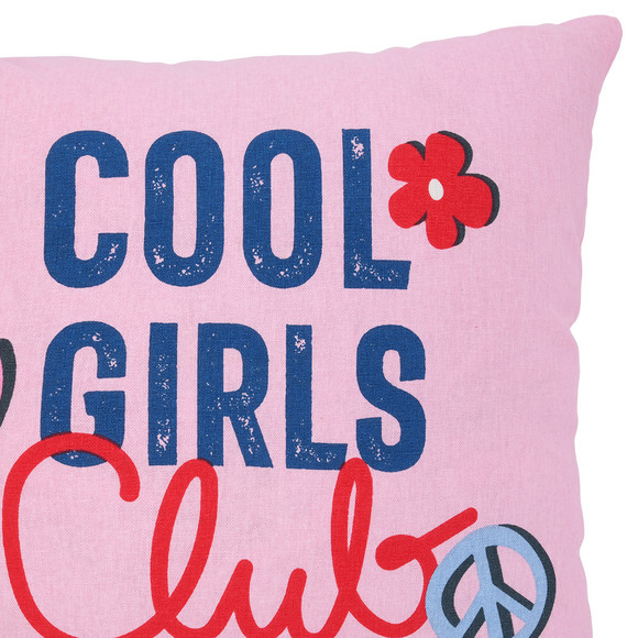 Kissenhülle mit Schriftzug-Print