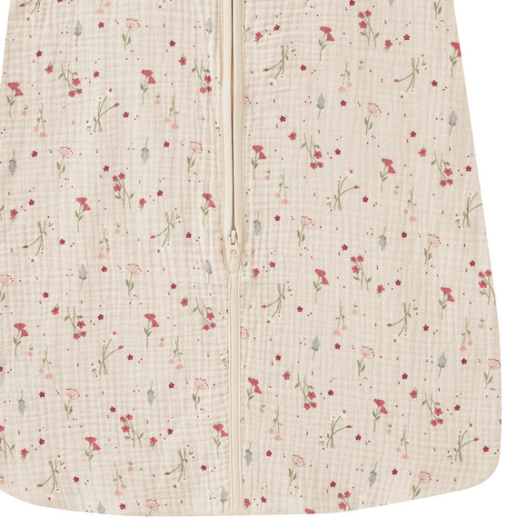 Baby Musselin-Schlafsack mit Blümchen-Print