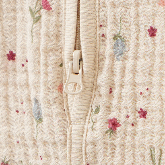 Baby Musselin-Schlafsack mit Blümchen-Print