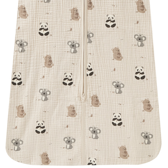 Baby Musselin-Schlafsack mit Tier-Print