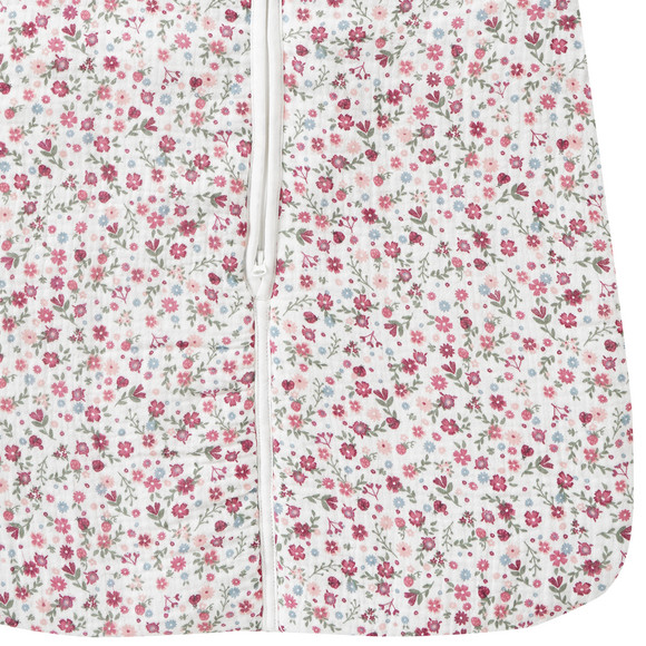 Baby Musselin-Schlafsack mit Blümchen