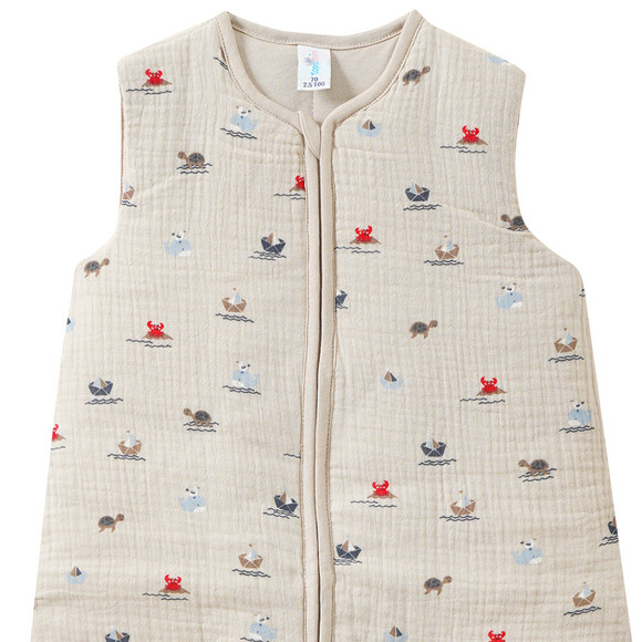 Baby Musselin-Schlafsack im maritimen Look