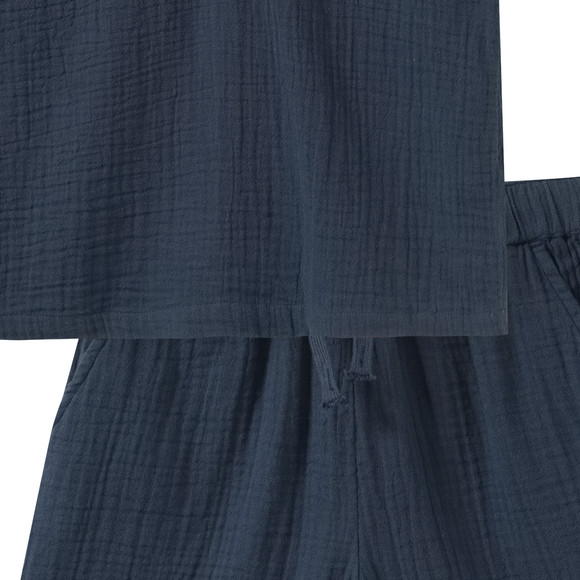 Jungen Musselin-Set mit Shirt und Shorts