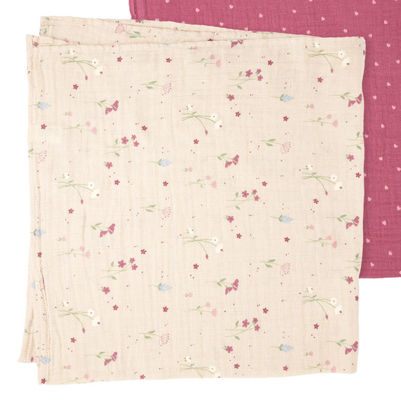 3 Musselintücher im Set