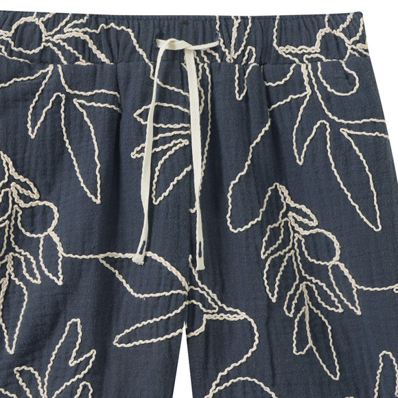 Jungen Musselinshorts mit Stickerei
