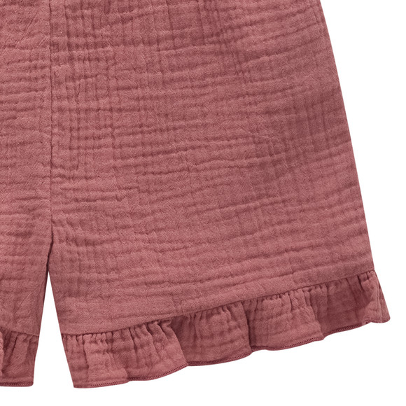 Mädchen Musselinshorts mit Rüschen