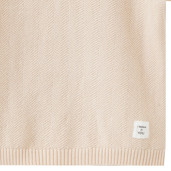 Baby Poloshirt mit Strickstruktur