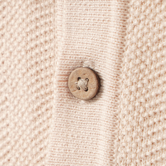 Newborn Poloshirt mit Strickstruktur