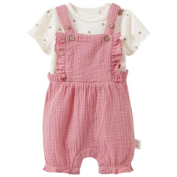 Newborn Set mit Latzhose und T-Shirt