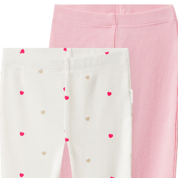 2 Newborn-leggings met ribstructuur