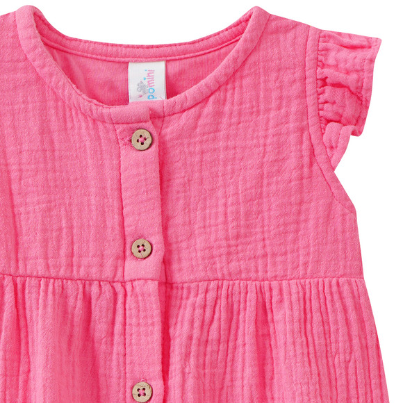 Newborn Musselin-Overall mit Knopfleiste