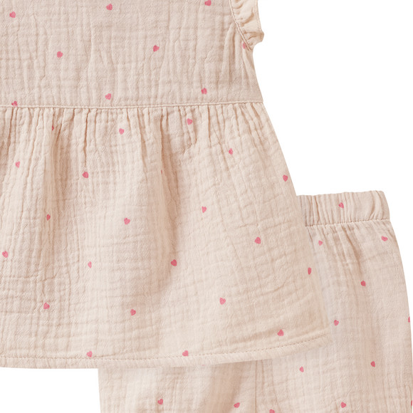 Newborn Kleid und Shorts aus Musselin
