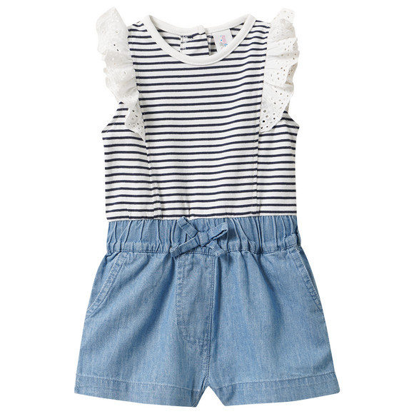 Newborn Overall im Material-Mix