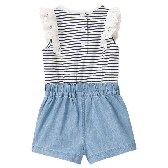 Newborn Overall im Material-Mix