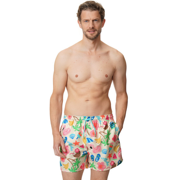 Herren Badeshorts mit Allover-Print