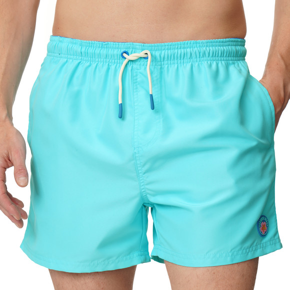 Herren Badeshorts mit gummierter Applikation