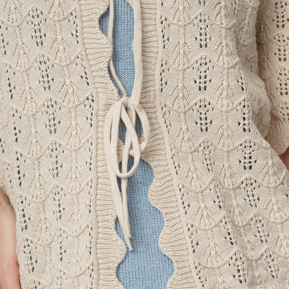 Damesvest met ajourpatroon