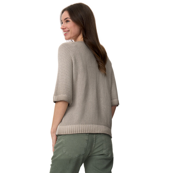 Damen Strickpullover mit Perlstrick
