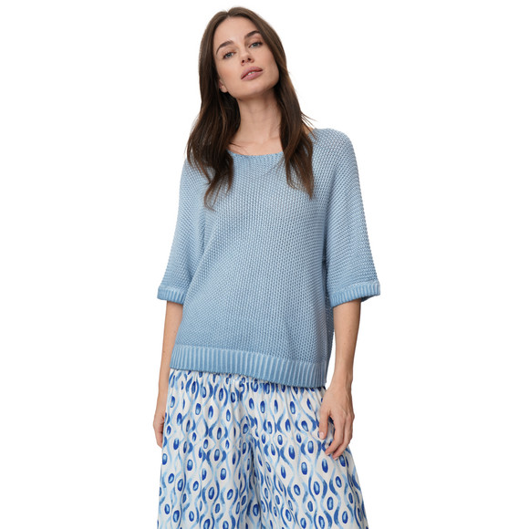 Damen Strickpullover mit Perlstrick