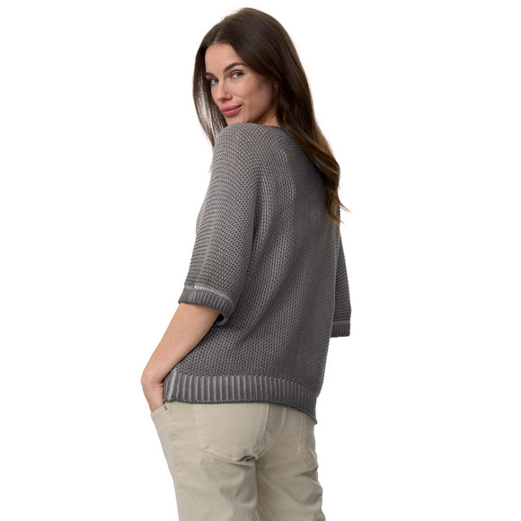 Damen Strickpullover mit Perlstrick