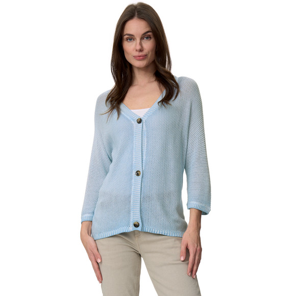 Damen Strickjacke mit Perlstrick