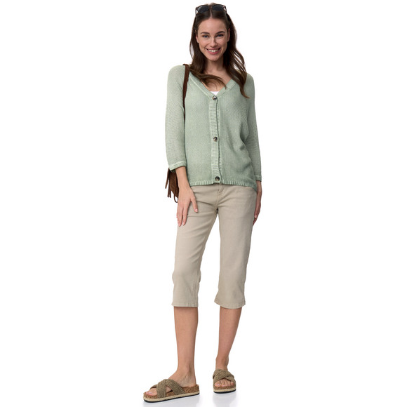 Damen Strickjacke mit Perlstrick