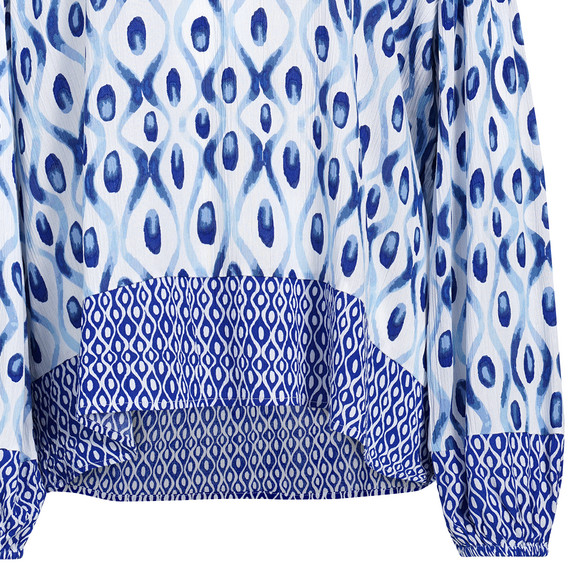Damen Bluse in gekreppter Optik