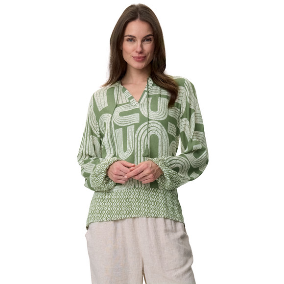 Damen Bluse in gekreppter Optik
