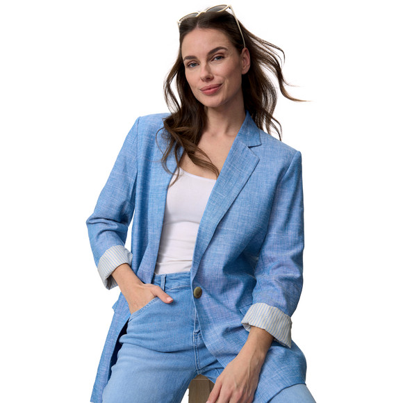 Damen Blazer mit Reverskragen