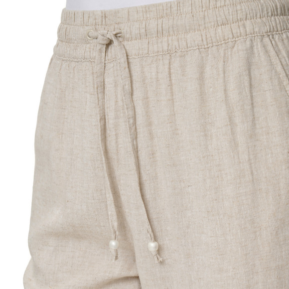Damen Leinen-Hose mit Tunnelzug